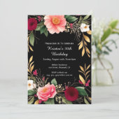 Einladung zum Blumengeburt (Stehend Vorderseite)