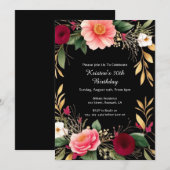 Einladung zum Blumengeburt (Vorne/Hinten)