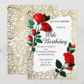 Einladung zum Blumengeburt (Vorne/Hinten)