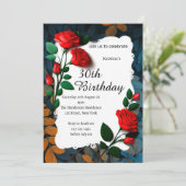 Einladung zum Blumengeburt (Stehend Vorderseite)