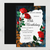 Einladung zum Blumengeburt (Vorne/Hinten)