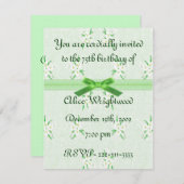 Einladung zum Blumengeburt (Vorne/Hinten)