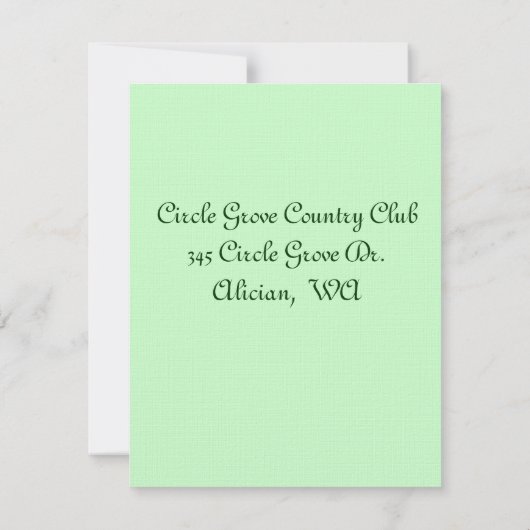 Einladung zum Blumengeburt (Rückseite)