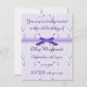 Einladung zum Blumengeburt (Vorderseite)