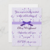 Einladung zum Blumengeburt (Vorne/Hinten)