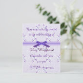 Einladung zum Blumengeburt (Stehend Vorderseite)