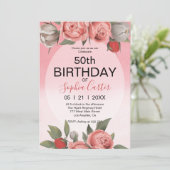 Einladung zum Blumengeburt (Stehend Vorderseite)