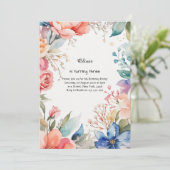 Einladung zum Blumengeburt (Stehend Vorderseite)