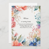 Einladung zum Blumengeburt (Vorne/Hinten)