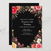 Einladung zum Blumengeburt (Vorne/Hinten)