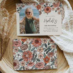 Einladung zum Blumengeburt   Beach Birthday