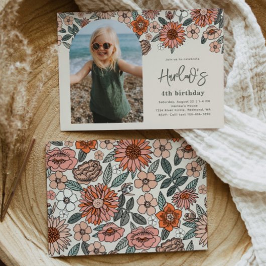 Einladung zum Blumengeburt | Beach Birthday