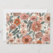 Einladung zum Blumengeburt | Beach Birthday (Rückseite)