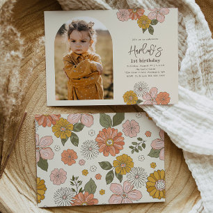 Einladung zum Blumengeburt   Geburtstag eines Mädc