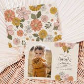 Einladung zum Blumengeburt | Geburtstag eines Mädc