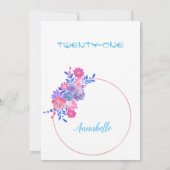 Einladung zum Blumengeburtstag (Rückseite)