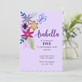 Einladung zum Blumengeburtstag (Stehend Vorderseite)