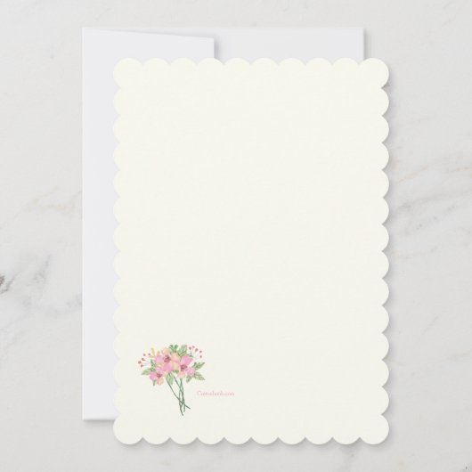 Einladung zum Blumenherz (Rückseite)