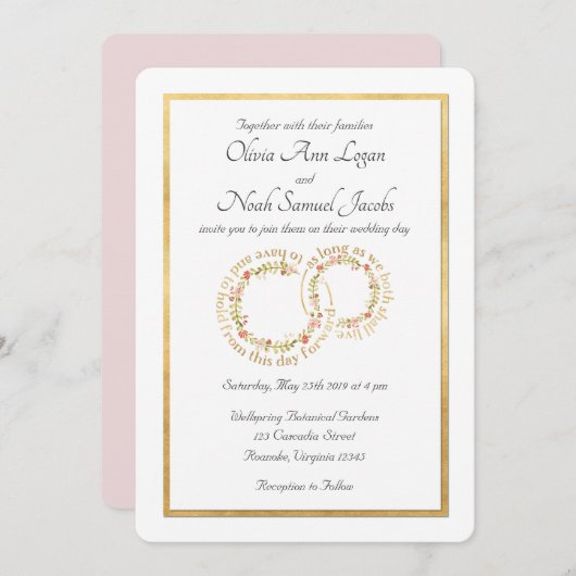 Einladung zum Blumenzwiebeln (Vorne/Hinten)