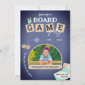 Einladung zum Board Game Birthday (Vorderseite)