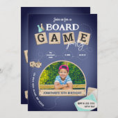 Einladung zum Board Game Birthday (Vorne/Hinten)