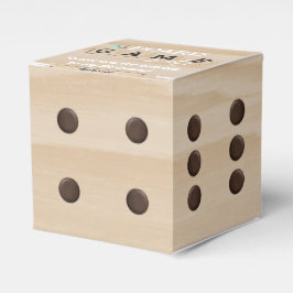 Einladung zum Board Game Birthday Geschenkschachtel