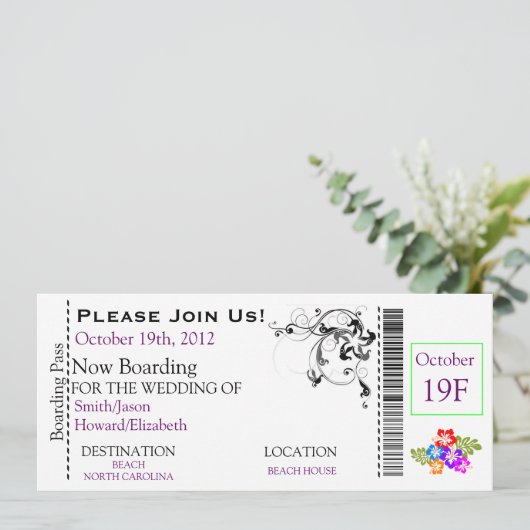 Einladung zum Boarding (Stehend Vorderseite)