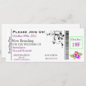 Einladung zum Boarding (Vorne/Hinten)