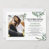 Einladung zum botanischen Foto zur Wasserfarbenprä (Vorderseite)