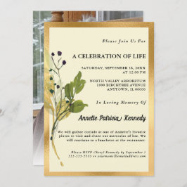 Einladung zum botanischen Gold-Foto