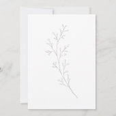 Einladung zum botanischen Virtual Wedding Foto (Rückseite)