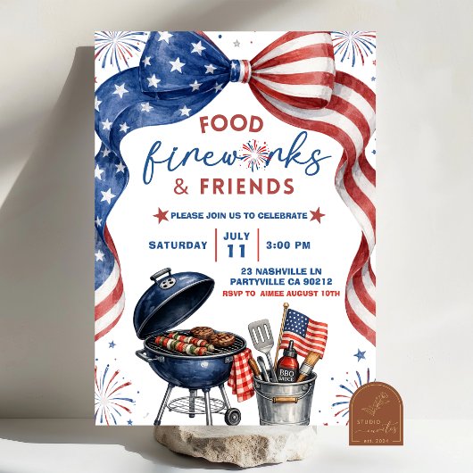 Einladung zum Bow 4. Juli Feuerwerk BBQ
