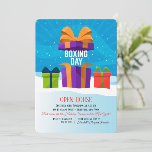 Einladung zum Boxtag (Stehend Vorderseite)