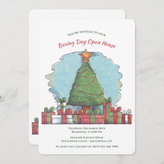 Einladung zum Boxtag (Vorne/Hinten)