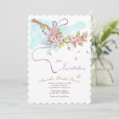 Einladung zum Brautparty (Stehend Vorderseite)