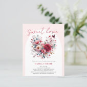 Einladung zum Brautparty für süße Liebe (Stehend Vorderseite)