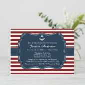 Einladung zum Brautparty oder zur Babydusche (Stehend Vorderseite)