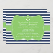 Einladung zum Brautparty oder zur Babydusche (Vorne/Hinten)