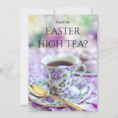 Einladung zum Britisch-Style High Tee oder Osterbr (Vorderseite)