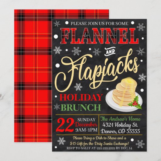 Einladung zum Brunch (Vorne/Hinten)