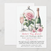 Einladung zum Brunch am Muttertag - Champagner & P (Vorne/Hinten)