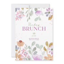 Einladung zum Brunch am Sonntag Funday - Elegant &