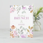 Einladung zum Brunch am Sonntag Funday - Elegant & (Stehend Vorderseite)