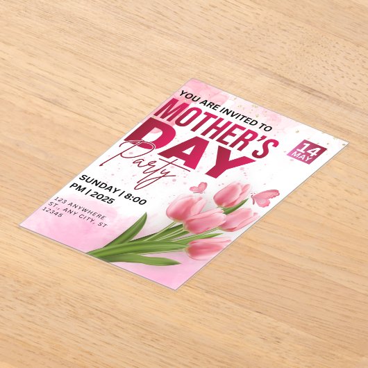 Einladung zum Brunch zum Muttertag (Ablage )