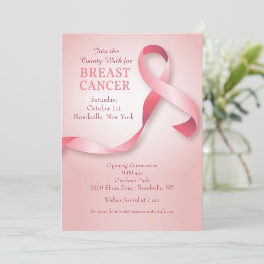 Einladung zum Brustkrebs (Stehend Vorderseite)