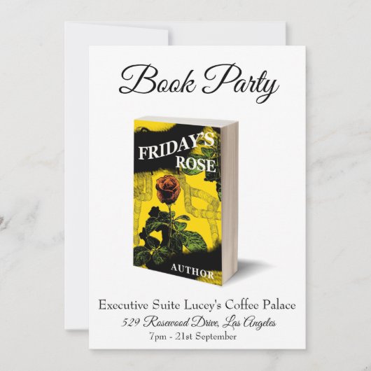 Einladung zum Buchen von Party (Vorderseite)