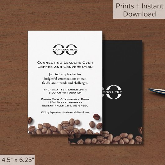 Einladung zum Business Breakfast mit Logo