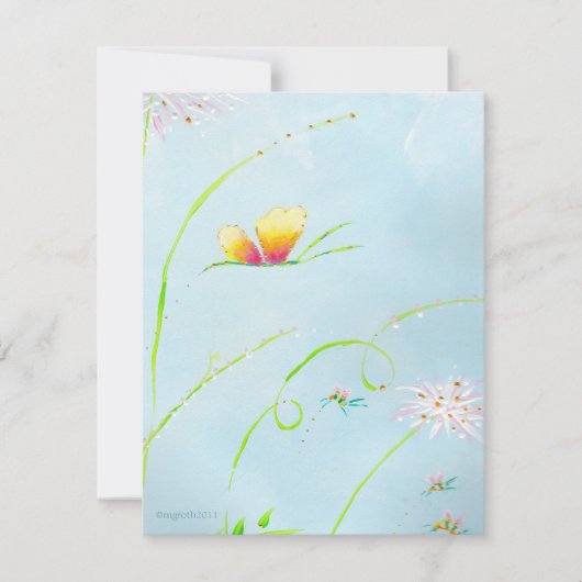 Einladung zum Butterfly-Jubiläum (Vorderseite)