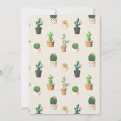 Einladung zum Cactus Theme (Rückseite)