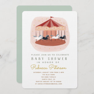 Einladung zum Carousel Baby Shower